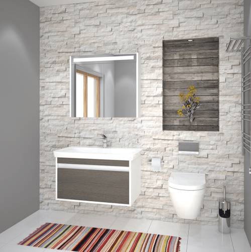Ensemble de meuble salle de bain BERGAMA